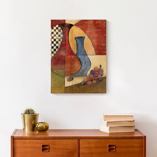 Vase Collage 12" x 16" Canvas Wall Art